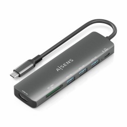 Hub USB Aisens Grigio