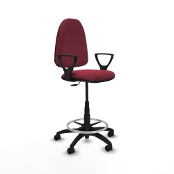 Sedia da Ufficio Piqueras y Crespo BFN01RN Rosso Granato Alta