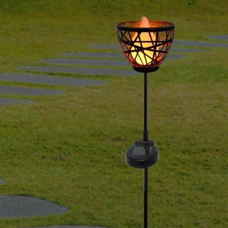 Picchetto solare da giardino Lumisky Grigio Metallo