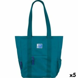 Borsa Oxford B-TRENDY AQUA Azzurro 34 x 31 x 12 cm (5 Unità)