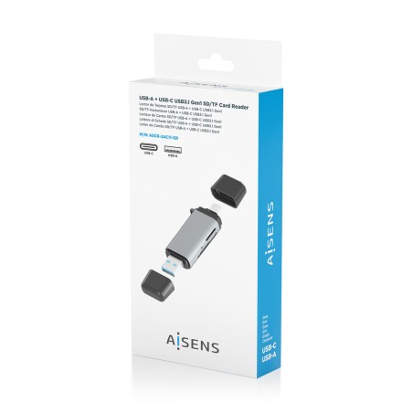 Lettore di Schede Aisens ASCR-2AC11-GR Grigio