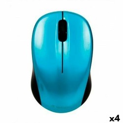 Mouse senza Fili Verbatim GO NANO Azzurro Nero 1600 dpi (4 Unità)