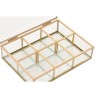 Scatola-Portagioie Home ESPRIT Dorato Metallo Cristallo 20 x 16 x 5 cm