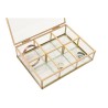 Scatola-Portagioie Home ESPRIT Dorato Metallo Cristallo 20 x 16 x 5 cm