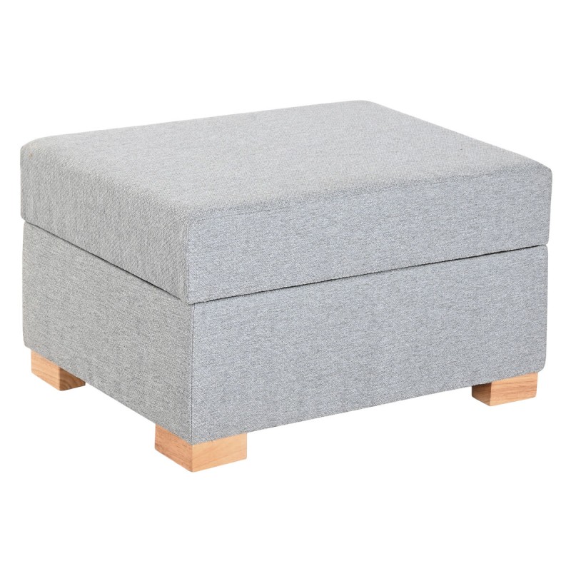 Poggiapiedi Home ESPRIT Grigio chiaro Città 70 X 50 X 40 CM