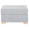 Poggiapiedi Home ESPRIT Grigio chiaro Città 70 X 50 X 40 CM