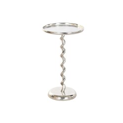 Tavolo aggiuntivo Home ESPRIT Argentato 35 x 35 x 61 cm