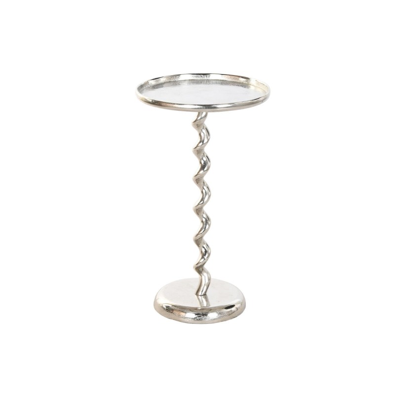 Tavolo aggiuntivo Home ESPRIT Argentato 35 x 35 x 61 cm