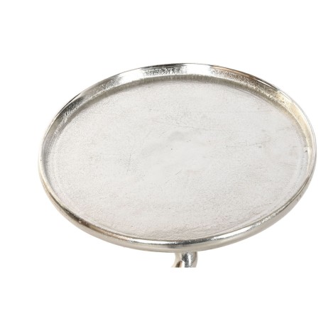 Tavolo aggiuntivo Home ESPRIT Argentato 35 x 35 x 61 cm