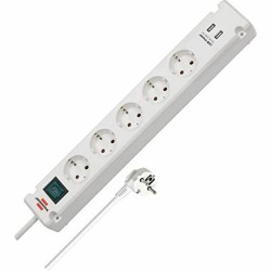 Multipresa 5 Prese con Interruttore Brennenstuhl Bremounta 3600 W USB x 2 (3 m)