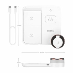 Caricabatterie Senza Fili Aisens ASCH-15W4WC061-W 15 W Bianco