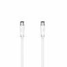 Cavo Coassiale Antenna TV Hama 00205047 Bianco 5 m