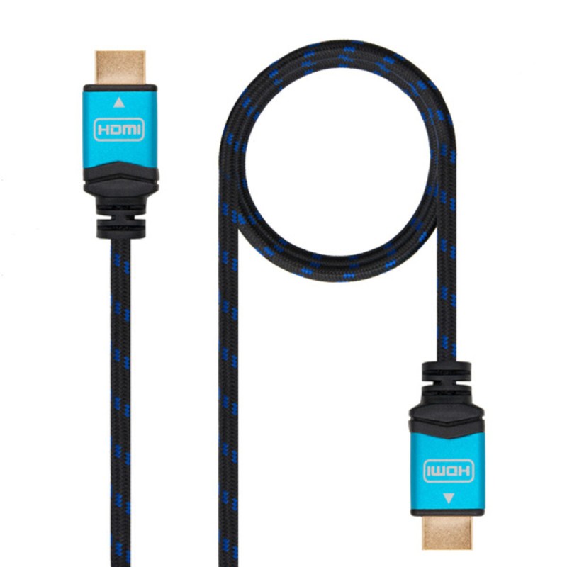 Cavo HDMI TooQ 10.15.37 V2.0 Nero Azzurro Cavo HDMI TooQ 10.15.37 V2.0 Nero Azzurro
