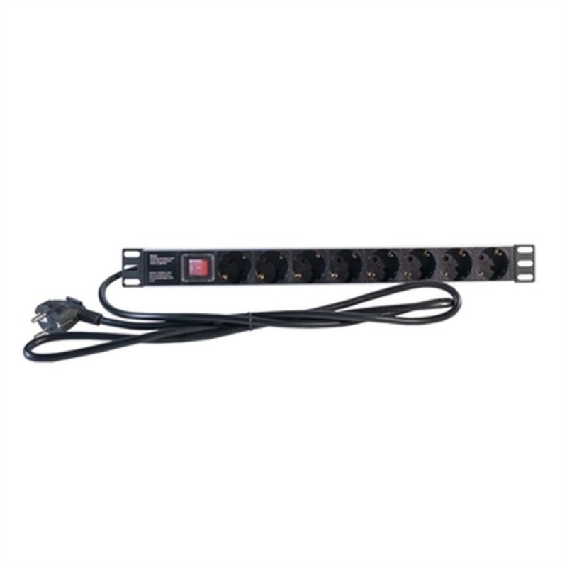 Multipresa 19" 8 Tomas Schuko con On/Off Switch 2LAN REG8SCHINT 250V 3500W 2M Multipresa 19" 8 Tomas Schuko con On/Off Switch 2LAN REG8SCHINT 250V 3500W 2M