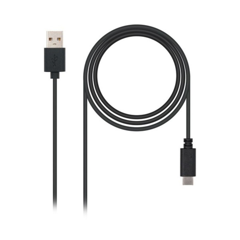 Cavo USB A con USB C NANOCABLE 10.01.210 Nero Cavo USB A con USB C NANOCABLE 10.01.210 Nero