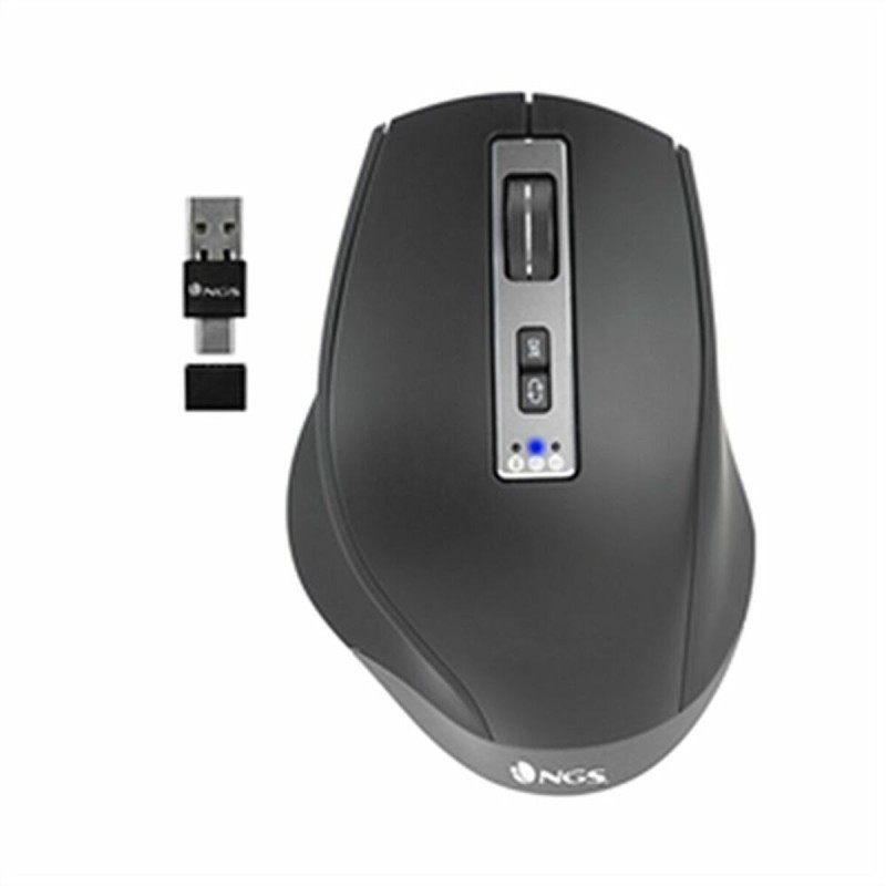 Mouse NGS BLUR-RB Nero 3200 DPI Senza Fili