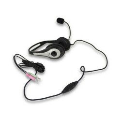 Auricolari con Microfono Ewent EW3562 Nero Nero/Argentato