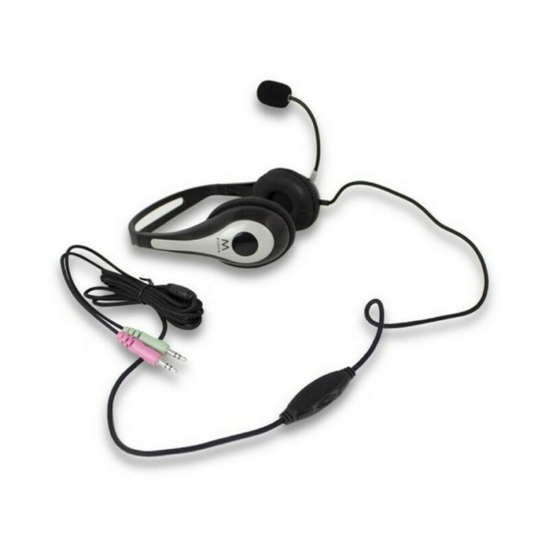Auricolari con Microfono Ewent EW3562 Nero Nero/Argentato