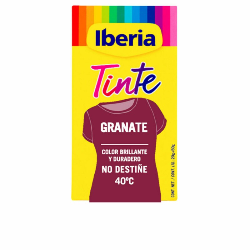 Inchiostro per Abbigliamento Tintes Iberia Rosso Granato 70 g Inchiostro per Abbigliamento Tintes Iberia Rosso Granato 70 g