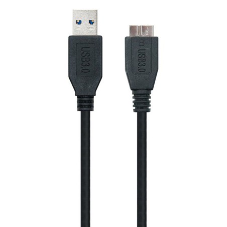 Cavo USB 3.0 A con Micro USB B NANOCABLE 10.01.110-BK