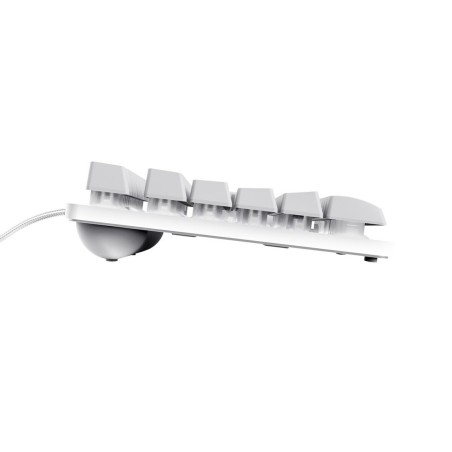 Tastiera per Giochi Trust GXT 833W THADO Bianco Multicolore QWERTY Qwerty US