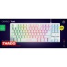 Tastiera per Giochi Trust GXT 833W THADO Bianco Multicolore QWERTY Qwerty US