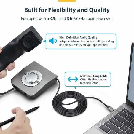 Cavo VGA Startech UR9-HEADSET-ADAPTER Nero