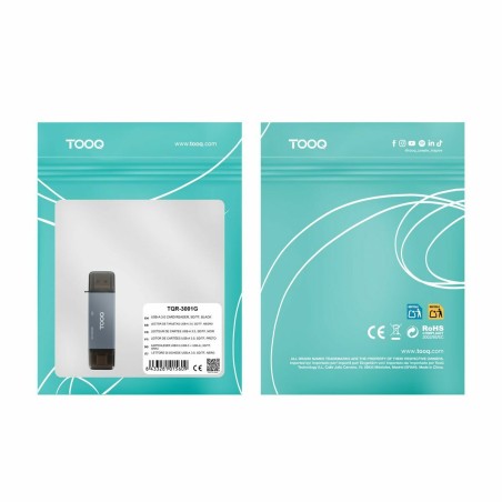 Lettore di Schede TooQ TQR-3001G Nero Grigio
