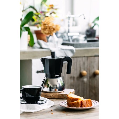 Caffettiera Italiana Monix INOX BLACK 9T Nero 470 ml