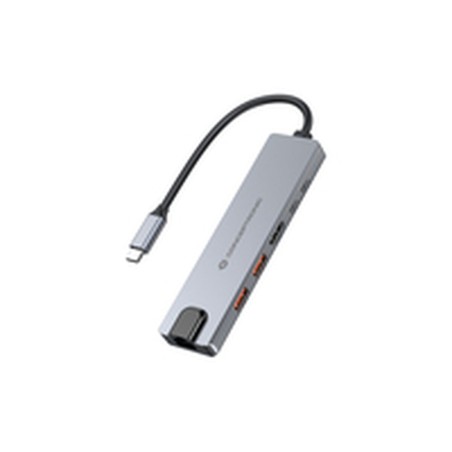 Hub USB Conceptronic 6 en 1 USB 3.2 Gen 2 Grigio