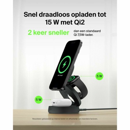 Caricabatterie Senza Fili Belkin WIZ034KQBK Nero