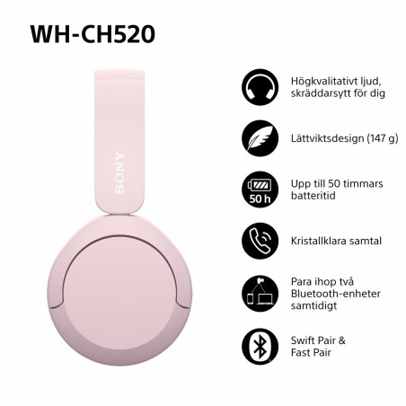 Cuffie Sony WHCH520P      * Rosa