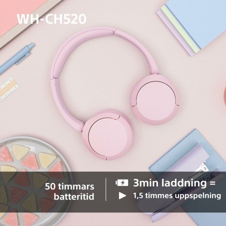 Cuffie Sony WHCH520P      * Rosa