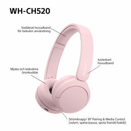Cuffie Sony WHCH520P      * Rosa