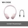 Cuffie Sony WHCH520P      * Rosa