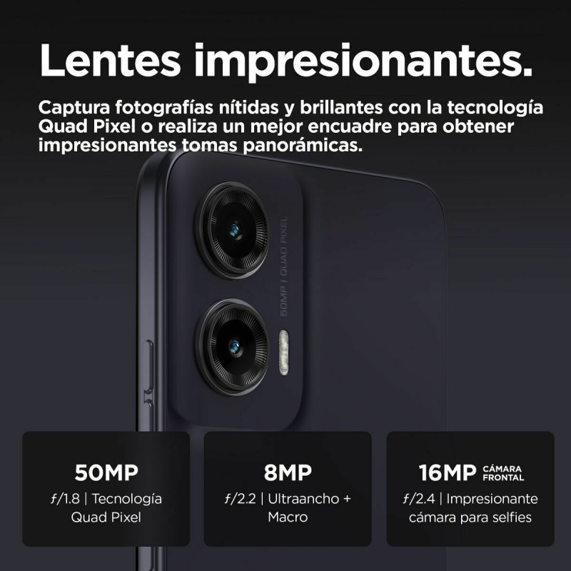 Smartphone Motorola G35 5G 6,72" Unisoc 8 GB RAM 256 GB Nero Grigio