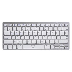 Tastiera Bluetooth Ewent EW3161 Bianco Argentato