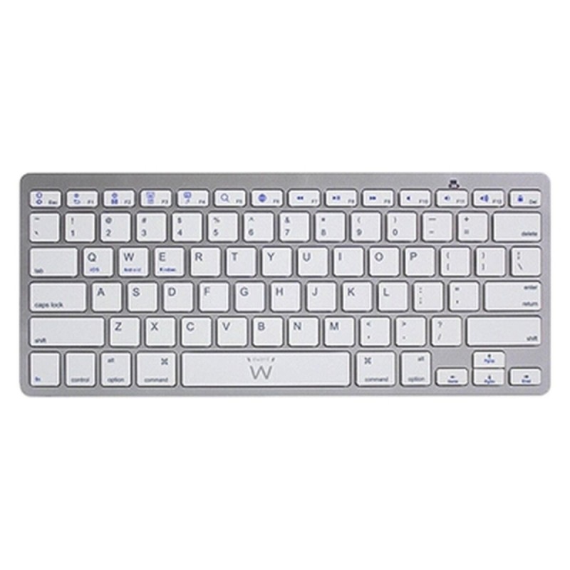 Tastiera Bluetooth Ewent EW3161 Bianco Argentato