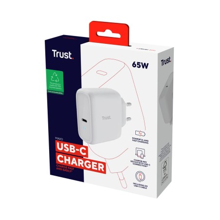 Caricabatterie da Parete Trust 25139 Bianco