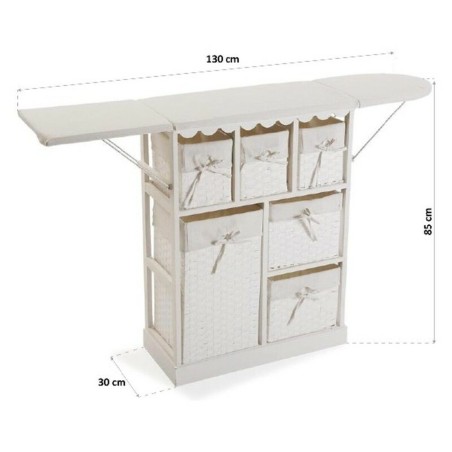 Ferro da Stiro con Caldaia Basic Bianco Legno (30 x 85 x 130 cm)