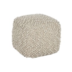 Poggiapiedi Home ESPRIT Beige 45 x 45 x 45 cm