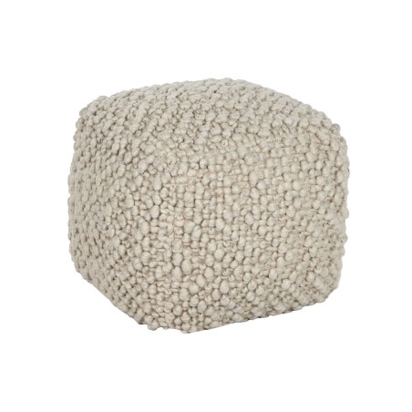 Poggiapiedi Home ESPRIT Beige 45 x 45 x 45 cm