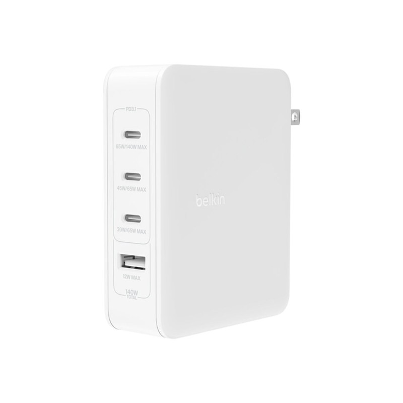 Caricabatterie da Parete Belkin WCH014BTWH 140 W Bianco (1 Unità) Caricabatterie da Parete Belkin WCH014BTWH 140 W Bianco (1 Unità)
