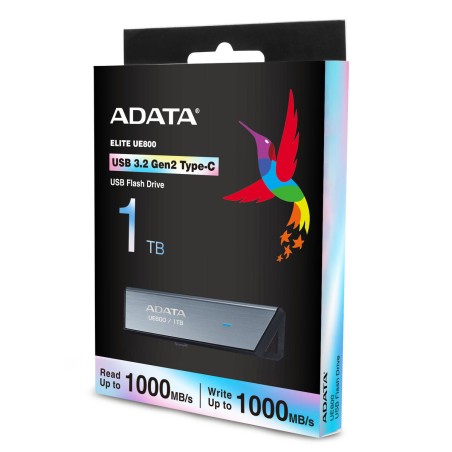 Memoria USB Adata AELI-UE800-1T-CSG 1 TB Nero Argentato
