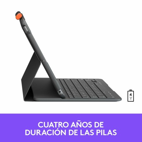 Custodia per Tablet e Tastiera Logitech 920-009478 Grigio Grafite Qwerty in Spagnolo QWERTY