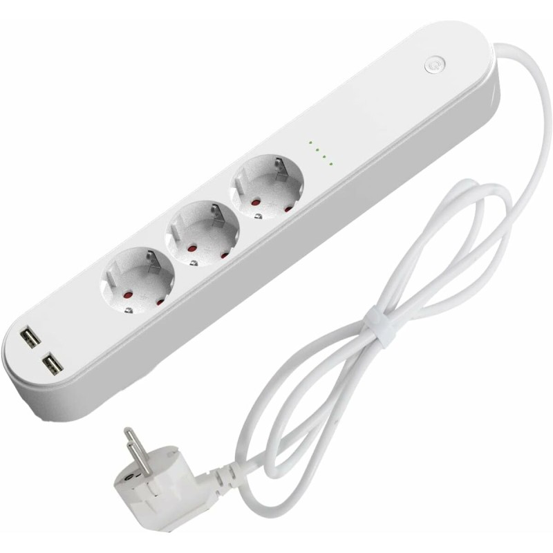 Multipresa 3 Tomas Schuko Denver Electronics SHP310U Multipresa 3 Tomas Schuko Denver Electronics SHP310U