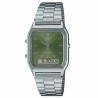 Orologio Unisex Casio AQ-230A-3AMQYES Verde Argentato