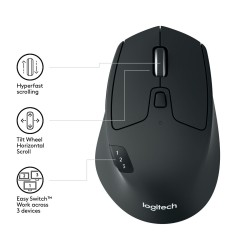 Mouse senza Fili Logitech 910-004791 Nero