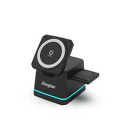 Caricabatterie Senza Fili Multiposizione con Supporto Energizer EWCP30722.5WX_BK_ML Nero
