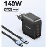 Caricabatterie da Parete Vention FEIB0-EU Nero 140 W